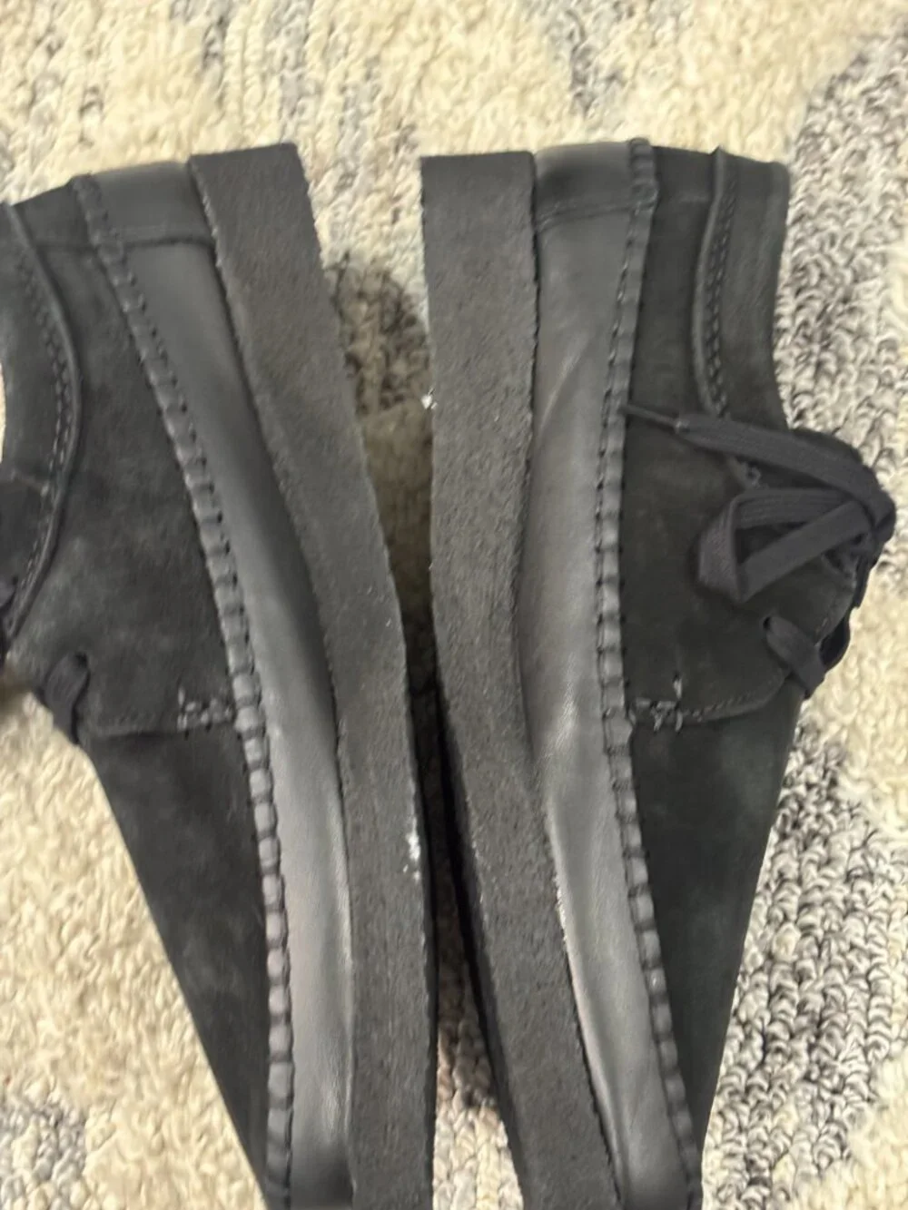 Clarks Originals Weaver Charcoal Moc-Toe Lace-Up Size 10.5 M
